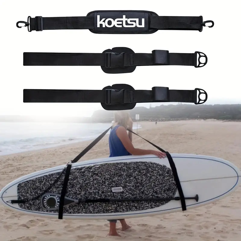 KOETSU Comfort Carry SUP Strap – Adjustable Hands-Free Board Transport Accessory