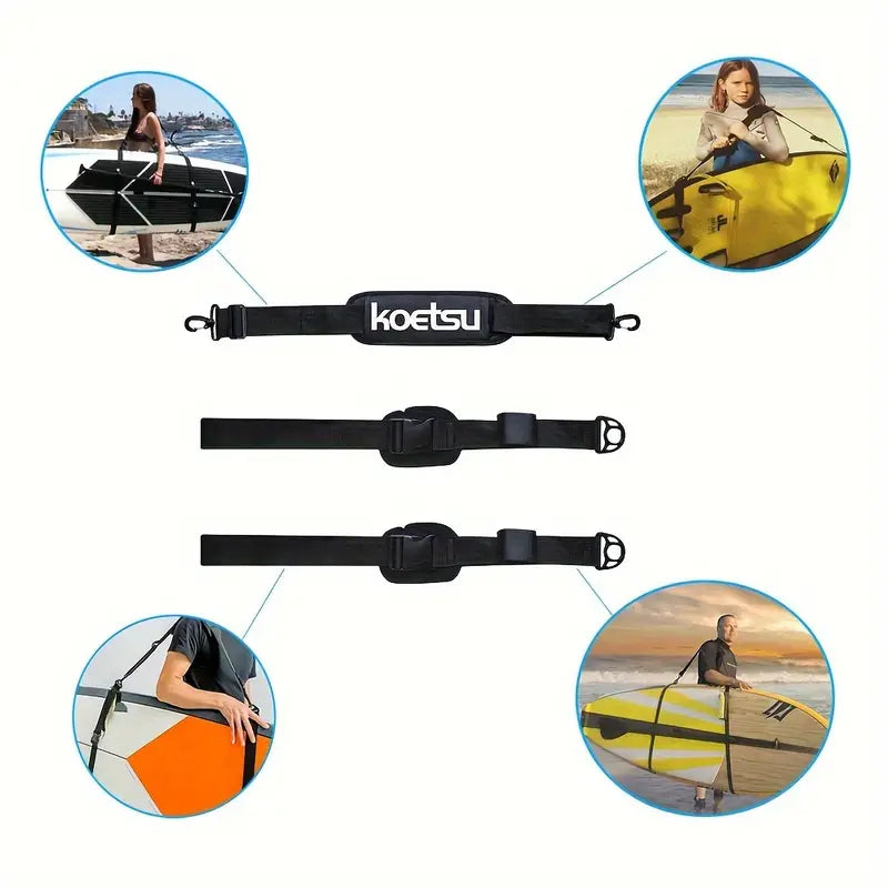 KOETSU Comfort Carry SUP Strap – Adjustable Hands-Free Board Transport Accessory