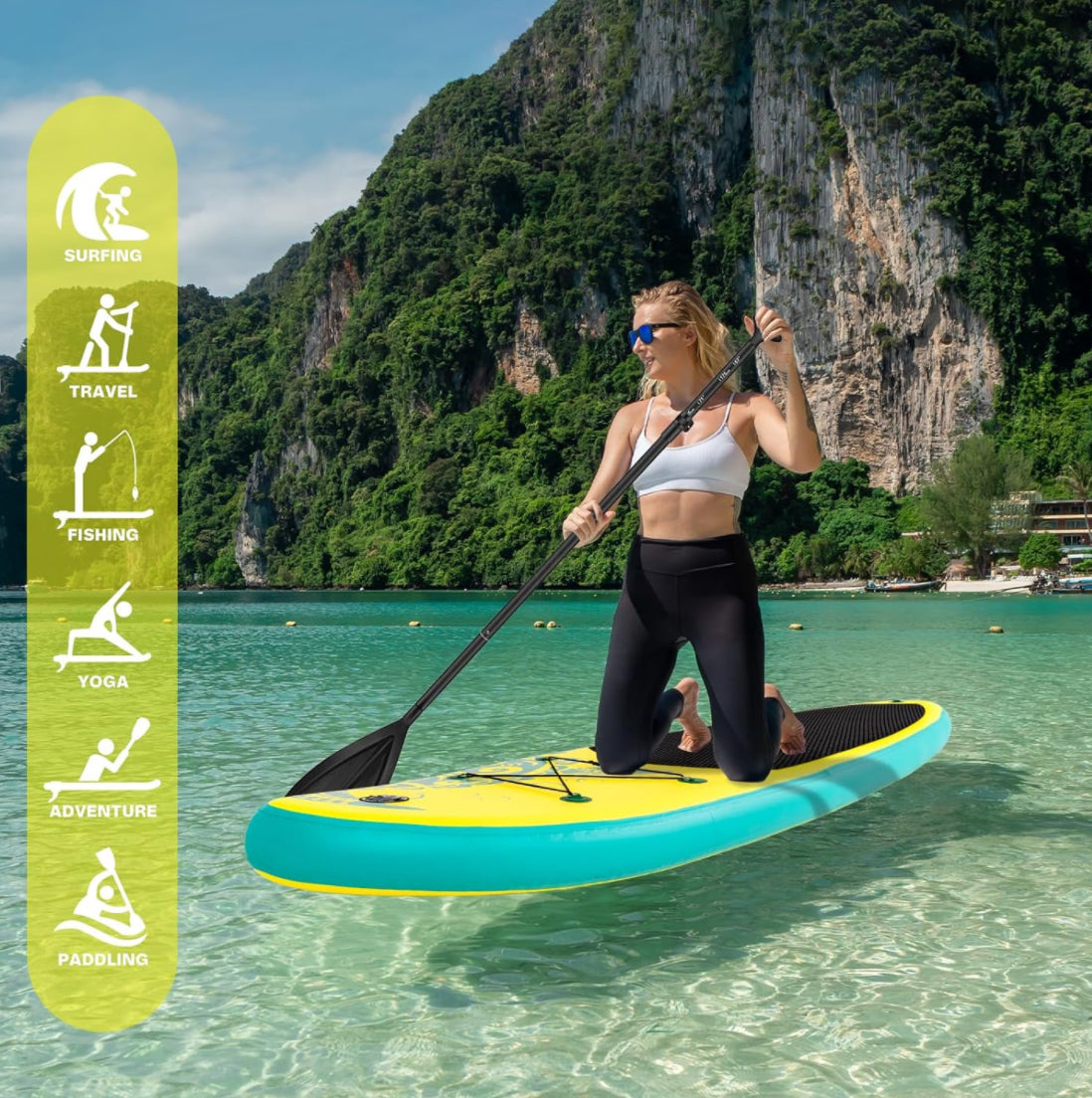 FunWater Ultra-Light Inflatable Paddle Board – Versatile SUP for Adults & Kids with Complete Accessory Kit