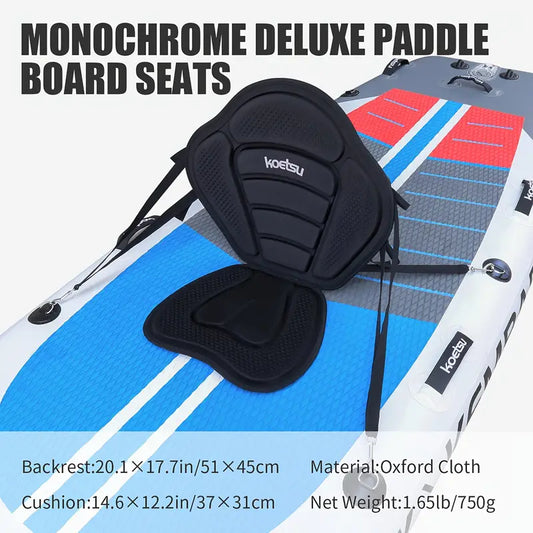 Koetsu Deluxe Paddle Board Seat – Adjustable Backrest for SUPs, Kayaks, Canoes, and More